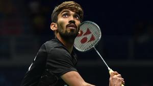 Srikanth Kidambi lost to Kento Momota in the first round of the Indonesian Open badminton tournament on Wednesday.(AFP) Srikanth Kidambi lost to Kento Momota in the first round of the Indonesian Open badminton tournament on Wednesday.(AFP)