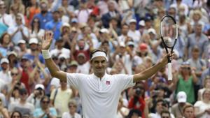 Roger Federer registered a straight sets win over Lukas Lacko in the second round at Wimbledon.(AP) Roger Federer registered a straight sets win over Lukas Lacko in the second round at Wimbledon.(AP)