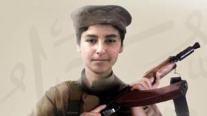 This undated image posted online Tuesday, July 3, 2018, by media outlets of the Islamic State militant group, shows Huthaifa al-Badri, son of the leader of the Islamic State group Abu Bakr al-Baghdadi. The IS media said the young son was killed fighting Syrian and Russian forces in Syria's central Homs province.(Militant photo via AP) This undated image posted online Tuesday, July 3, 2018, by media outlets of the Islamic State militant group, shows Huthaifa al-Badri, son of the leader of the Islamic State group Abu Bakr al-Baghdadi. The IS media said the young son was killed fighting Syrian and Russian forces in Syria's central Homs province.(Militant photo via AP)