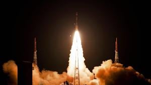 ISRO said the five-hour countdown was smooth. The crew escape system along with the simulated crew module with a mass of 12.6 tonne, lifted off at 7 am at the Satish Dhawan Space Centre in Sriharikota in Andhra Pradesh.(PTI/Picture for representation) ISRO said the five-hour countdown was smooth. The crew escape system along with the simulated crew module with a mass of 12.6 tonne, lifted off at 7 am at the Satish Dhawan Space Centre in Sriharikota in Andhra Pradesh.(PTI/Picture for representation)