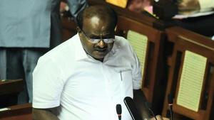 Karnataka Chief Minister HD Kumaraswamy presents state budget in Vidhan Soudha in Bengaluru, Karnataka, on Thursday, July 5, 2018.(Arijit Sen/HT Photo) Karnataka Chief Minister HD Kumaraswamy presents state budget in Vidhan Soudha in Bengaluru, Karnataka, on Thursday, July 5, 2018.(Arijit Sen/HT Photo)