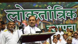 Sharad Yadav at the launch of Loktantrik Janata Dal, in Delhi in May.(HT Photo) Sharad Yadav at the launch of Loktantrik Janata Dal, in Delhi in May.(HT Photo)