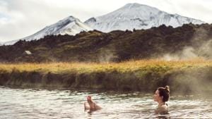 A hot spring in Landmannalaugar, Iceland. Hot springs are the perfect place to unwind and get relief from a busy lifestyle.(Shutterstock) A hot spring in Landmannalaugar, Iceland. Hot springs are the perfect place to unwind and get relief from a busy lifestyle.(Shutterstock)
