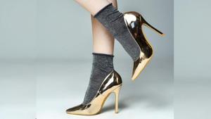 Glitter socks are absolutely perfect for warm summer days, when you want to spice up your look. They are best worn with high heels. (Instagram) Glitter socks are absolutely perfect for warm summer days, when you want to spice up your look. They are best worn with high heels. (Instagram)