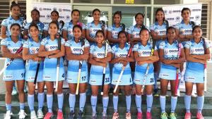 The 18-member Indian women’s hockey team that will take part in the Asian Games in Indonesia.(Hockey India) The 18-member Indian women’s hockey team that will take part in the Asian Games in Indonesia.(Hockey India)