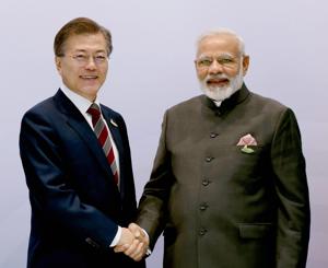 South Korean President Moon Jae-in is paying his first state visit to India from 8th to 11th July, with a stunning foreign policy success under his belt.(PTI) South Korean President Moon Jae-in is paying his first state visit to India from 8th to 11th July, with a stunning foreign policy success under his belt.(PTI)