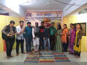Members of Sangeet Katta render a performance.(HT PHOTO) Members of Sangeet Katta render a performance.(HT PHOTO)