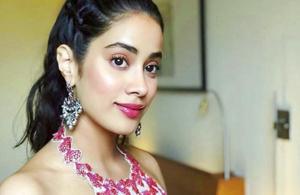 Janhvi Kapoor was the definition of spring chic in a pretty skirt and crop top, while promoting her debut film Dhadak in Pune. (Instagram)