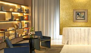 Picasso’s 1937 painting, La Plage, Juan-les-Pins (The Beach at Juan-les-Pins), in the tea room at Lodha Altamount.