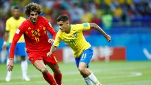 Marouane Fellaini’s brute strength as well as his intelligence in the final third has made him popular among his coaches both at club and international level.(AFP) Marouane Fellaini’s brute strength as well as his intelligence in the final third has made him popular among his coaches both at club and international level.(AFP)