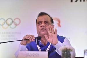 Indian Olympic Association (IOA) President, Dr. Narinder Dhruv Batra.(Sonu Mehta/HT PHOTO) Indian Olympic Association (IOA) President, Dr. Narinder Dhruv Batra.(Sonu Mehta/HT PHOTO)