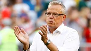 Sweden coach Janne Andersson looks dejected as he applauds the fans at the end of the FIFA World Cup 2018 match against England.(Reuters) Sweden coach Janne Andersson looks dejected as he applauds the fans at the end of the FIFA World Cup 2018 match against England.(Reuters)