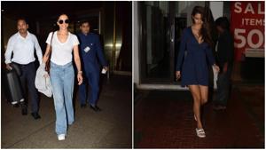 Deepika Padukone at the Mumbai airport and Disha Patani at a restaurant in Mumbai.(Manav Manglani) Deepika Padukone at the Mumbai airport and Disha Patani at a restaurant in Mumbai.(Manav Manglani)