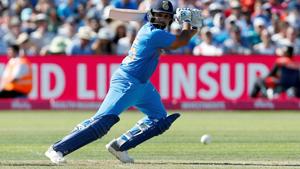 India's Rohit Sharma in action against England in the third T20 in Bristol on Sunday.(REUTERS) India's Rohit Sharma in action against England in the third T20 in Bristol on Sunday.(REUTERS)