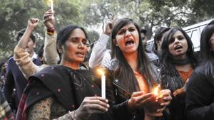 File photo of the mother of the Delhi gangrape victim during a protest rally at Jantar Mantar.(HT Photo) File photo of the mother of the Delhi gangrape victim during a protest rally at Jantar Mantar.(HT Photo)