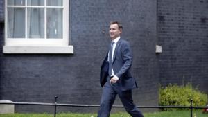 Britain’s former health secretary Jeremy Hunt to take over as new foreign secretary after Boris Johnson quit the cabinet over Brexit strategy.(Reuters Photo) Britain’s former health secretary Jeremy Hunt to take over as new foreign secretary after Boris Johnson quit the cabinet over Brexit strategy.(Reuters Photo)