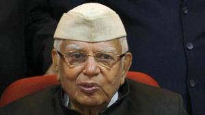 The 92-year-old politician was admitted to Max Hospital last year after suffering a brain stroke.(Arun Sharma/HT File Photo) The 92-year-old politician was admitted to Max Hospital last year after suffering a brain stroke.(Arun Sharma/HT File Photo)