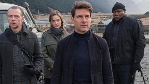 Tom Cruise and the IMF crew in a still from Mission Impossible Fallout. Tom Cruise and the IMF crew in a still from Mission Impossible Fallout.