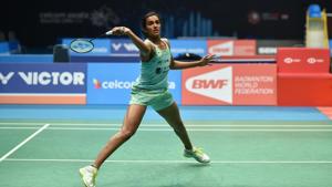 PV Sindhu has entered the women’s singles Round of 16 at the Thailand Open badminton tournament in Bangkok on Wednesday.(AFP) PV Sindhu has entered the women’s singles Round of 16 at the Thailand Open badminton tournament in Bangkok on Wednesday.(AFP)