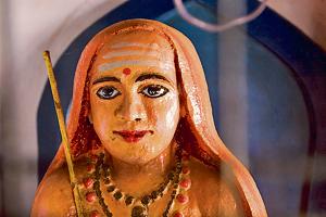 An Adi Sankara statue at the Vadakke Madham Brahmaswam in Thrissur, Kerala.(Getty Images) An Adi Sankara statue at the Vadakke Madham Brahmaswam in Thrissur, Kerala.(Getty Images)