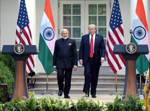 Prime Minister Narendra Modi meets US President Donald Trump at White House in Washington DC.(PTI File Photo) Prime Minister Narendra Modi meets US President Donald Trump at White House in Washington DC.(PTI File Photo)