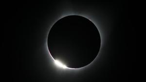 The ‘diamond ring effect’ is seen during a total solar eclipse in August 2017.(AFP) The ‘diamond ring effect’ is seen during a total solar eclipse in August 2017.(AFP)