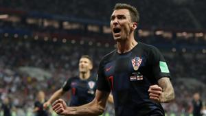Mario Mandzukic’s extra time strike helped Croatia beat England 2-1 in Moscow on Wednesday to reach the FIFA World Cup final for the first time in their history.(REUTERS) Mario Mandzukic’s extra time strike helped Croatia beat England 2-1 in Moscow on Wednesday to reach the FIFA World Cup final for the first time in their history.(REUTERS)