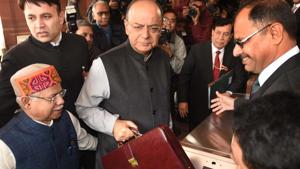 Finance minister Arun Jaitley in this year’s budget announced annual insurance cover of Rs 5 lakh for hospitalisation for poor and vulnerable families, benefiting 10.74 crore families.(HT File Photo) Finance minister Arun Jaitley in this year’s budget announced annual insurance cover of Rs 5 lakh for hospitalisation for poor and vulnerable families, benefiting 10.74 crore families.(HT File Photo)