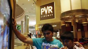 Cinema-goers watch a movie trailer at a PVR Multiplex in Mumbai(Reuters File Photo) Cinema-goers watch a movie trailer at a PVR Multiplex in Mumbai(Reuters File Photo)