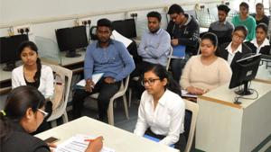 Campus placements for engineering students crossed the 40% mark (and hit 42%) for the first time in five years in 2017-18.(Representative Image/HT Photo) Campus placements for engineering students crossed the 40% mark (and hit 42%) for the first time in five years in 2017-18.(Representative Image/HT Photo)