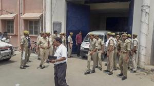Authorities considered shifting Sunil Rathi to Lucknow district jail but the plan was changed as a few members of Rathi’s gang as well as Bajrangi’s gang are lodged in Lucknow jail, an official said.(PTI) Authorities considered shifting Sunil Rathi to Lucknow district jail but the plan was changed as a few members of Rathi’s gang as well as Bajrangi’s gang are lodged in Lucknow jail, an official said.(PTI)