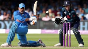 India's MS Dhoni in action against England in the second ODI in London.(Reuters) India's MS Dhoni in action against England in the second ODI in London.(Reuters)