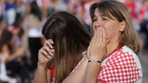 Croatia's fans watch the broadcast of the match at the city's main square.(REUTERS) Croatia's fans watch the broadcast of the match at the city's main square.(REUTERS)