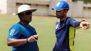 Ramesh Powar (left) played just two Test matches for India, claiming six wickets, while his 31 ODI appearances fetched him 34 scalps.(Facebook) Ramesh Powar (left) played just two Test matches for India, claiming six wickets, while his 31 ODI appearances fetched him 34 scalps.(Facebook)
