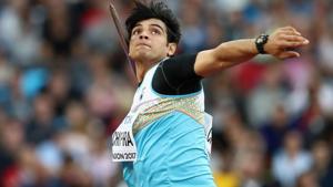 India’s javelin thrower Neeraj Chopra claimed gold at the Sotteville Athletics meet in France on Tuesday.(Twitter) India’s javelin thrower Neeraj Chopra claimed gold at the Sotteville Athletics meet in France on Tuesday.(Twitter)