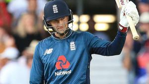 England's Joe Root celebrates his century during the 3rd ODI encounter against India in Headingley.(AFP) England's Joe Root celebrates his century during the 3rd ODI encounter against India in Headingley.(AFP)