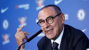Maurizio Sarri replaced Antonio Conte as Chelsea manager in July.(AFP) Maurizio Sarri replaced Antonio Conte as Chelsea manager in July.(AFP)