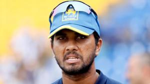 Sri Lanka skipper Dinesh Chandimal was handed a two-match ban in relation to ball tampering.(REUTERS) Sri Lanka skipper Dinesh Chandimal was handed a two-match ban in relation to ball tampering.(REUTERS)