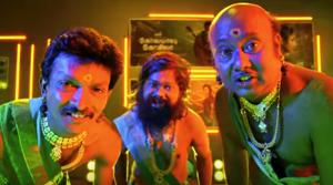 The Gibberish song from Kolamaavu Kokila is a twisted version of an item song. The Gibberish song from Kolamaavu Kokila is a twisted version of an item song.