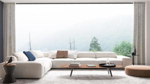 Sheer curtains are transparent and lend an airy and spacious feel to a room during the monsoon.(Shutterstock) Sheer curtains are transparent and lend an airy and spacious feel to a room during the monsoon.(Shutterstock)