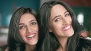 Kriti Sanon and Nupur Sanon are the stars of a new television commercial.