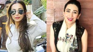 Malaika Arora and Karisma Kapoor’s lunch date outfits are so chic you’ll never want to take them off. Scroll to see their looks. (Instagram)