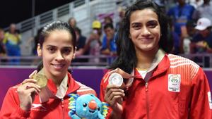 PV Sindhu and Saina Nehwal retained their positions in women’s singles in the latest Badminton World Federation (BWF) rankings.(PTI) PV Sindhu and Saina Nehwal retained their positions in women’s singles in the latest Badminton World Federation (BWF) rankings.(PTI)