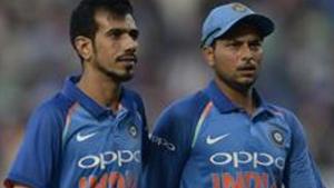 Yuzvendra Chahal (L) and Kuldeep Yadav were not quite impressive in the ODI series between India and England.(AFP) Yuzvendra Chahal (L) and Kuldeep Yadav were not quite impressive in the ODI series between India and England.(AFP)
