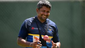 Sri Lanka cricketer Rangana Herath takes part in a training session at the Sinhalese Sports Club (SSC) cricket stadium in Colombo.(AFP) Sri Lanka cricketer Rangana Herath takes part in a training session at the Sinhalese Sports Club (SSC) cricket stadium in Colombo.(AFP)