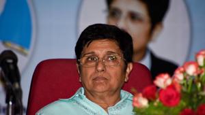 Kiran Bedi in Pune.(HT File Photo) Kiran Bedi in Pune.(HT File Photo)