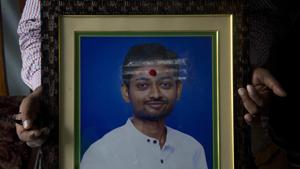 Sharath Koppu was shot dead in the US during an armed robbery at a fast food restaurant in Kansas City where he worked.(AP File Photo) Sharath Koppu was shot dead in the US during an armed robbery at a fast food restaurant in Kansas City where he worked.(AP File Photo)