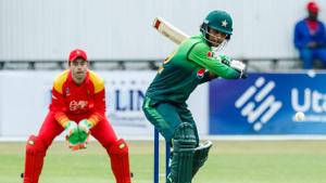 Fakhar Zaman surpassed Saeed Anwar’s previous record for Pakistan of 194 and also became the first player from the country to score a double hundred in ODI cricket.(AFP) Fakhar Zaman surpassed Saeed Anwar’s previous record for Pakistan of 194 and also became the first player from the country to score a double hundred in ODI cricket.(AFP)