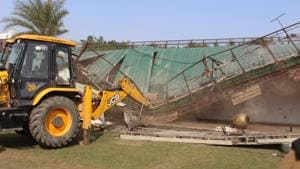 The anti-encroachment drive is being carried out following orders of the Uttarakhand high court.(HT File Photo) The anti-encroachment drive is being carried out following orders of the Uttarakhand high court.(HT File Photo)
