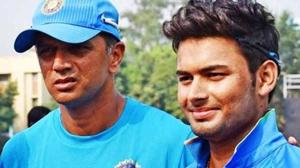 Rishabh Pant (R)has earned his maiden call up to the Indian Test side riding on impressive knocks for India A.(Twitter) Rishabh Pant (R)has earned his maiden call up to the Indian Test side riding on impressive knocks for India A.(Twitter)